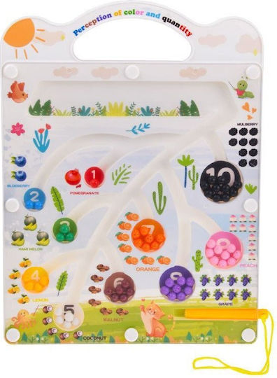 Magnetic Puzzle Board Maze Learning Colors Counting Za5741