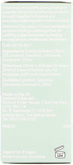 Miaroma Clary Sage Ulei Esențial Salvie 10ml