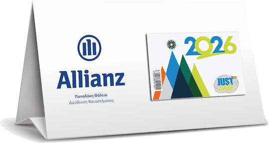 Desk Calendar Single Page Clubs & Businesses Photo Size 22x11 Centimeters