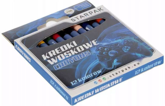 Wax Crayons 12 Colors Pad Stk Box 12/144