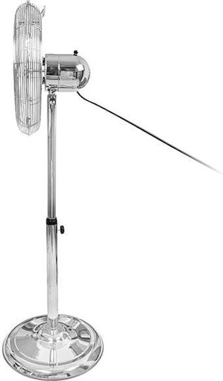 Blow Ανεμιστήρας Ορθοστάτης 60W Διαμέτρου 40.64cm Ασημί