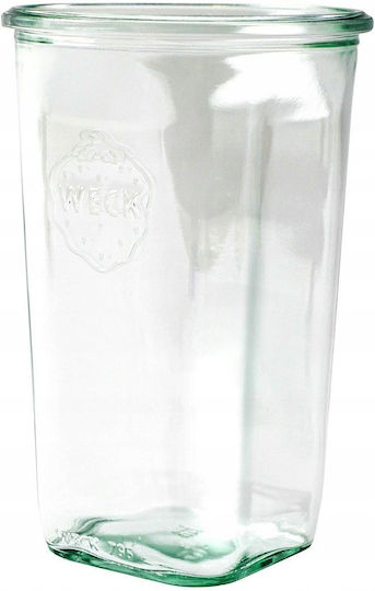 Weck Set 6Stück Gläser Allgemeine Verwendung mit Deckel Glas Transparent 795ml