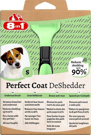 8in1 Perfect Coat Deshedder Гребен Small Кучета за Поддръжка на Козина