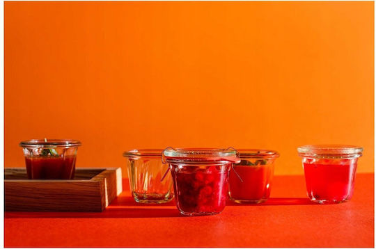 Weck Set of 6pcs Jars General Use with Lid Glass Transparent 280ml