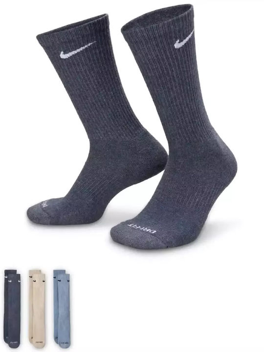 Nike Αθλητικές Κάλτσες Πολύχρωμες 3 Ζεύγη