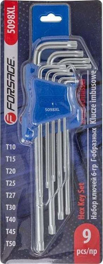 Forsage Σετ 9 Κλειδιά Torx