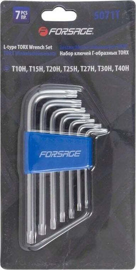 Forsage Set chei Torx cu 7 bucăți în formă L