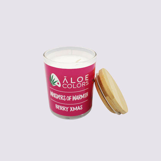 Aloe Colors Χριστουγεννιάτικο Κερί Μωβ