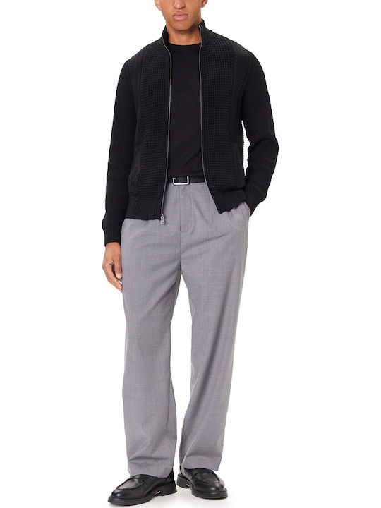 Men's Knitted Cardigan Black