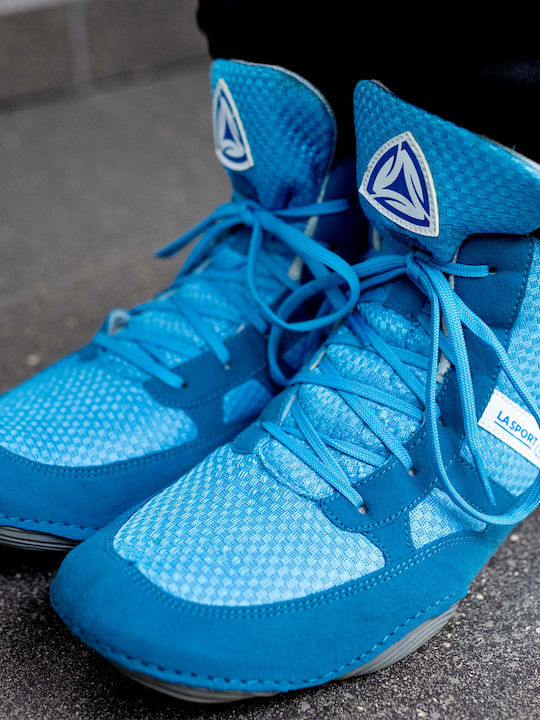 LA Sport Wrestling Shoes Blue