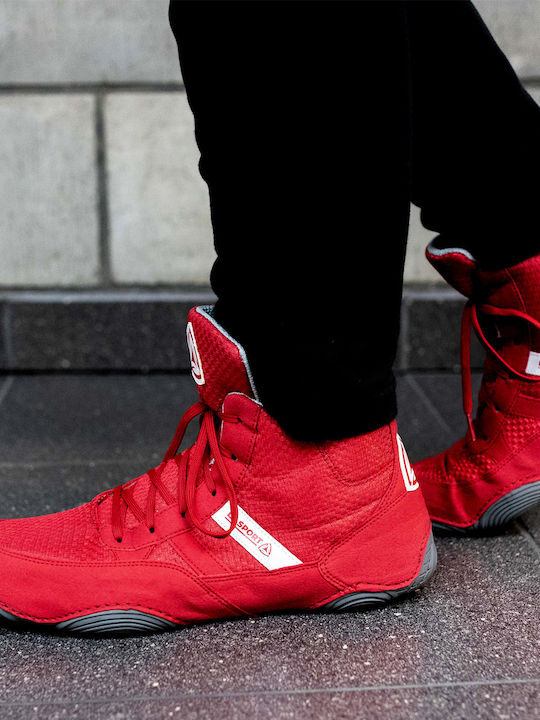 LA Sport Wrestling Shoes Red