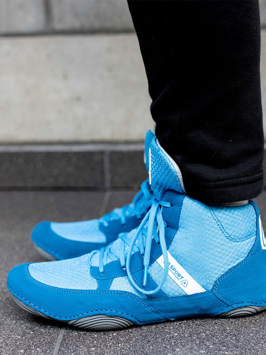 LA Sport Wrestling Shoes Blue