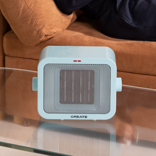 Create Warm Box Κεραμικό Αερόθερμο Δωματίου Δαπέδου Μπλε 1500W