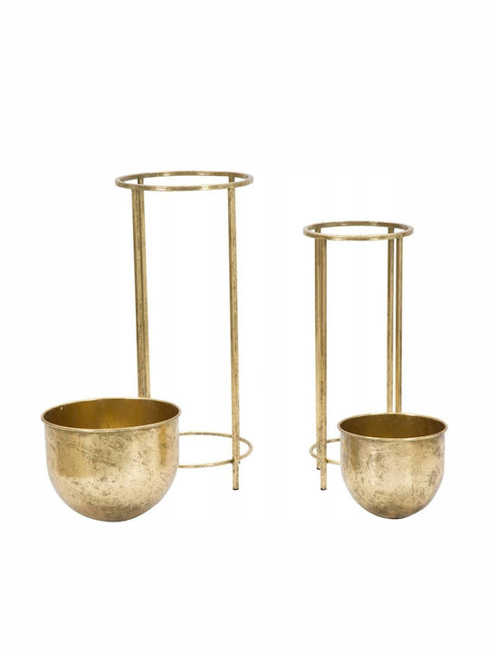 Mauro Ferretti Planter Gold with Stand