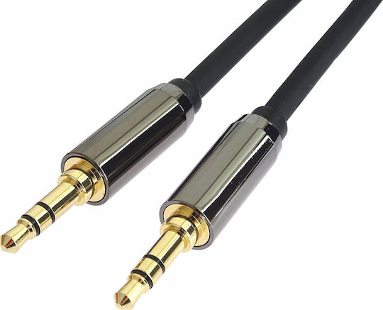 PremiumCord 3.5mm Jack Audio Cable 3.5mm Male - 3.5mm Male Black 1.5m