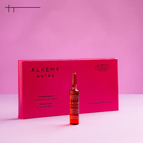 Technique Alkemy Nutro Αμπούλες Αναδόμησης Μαλλιών 10x10ml