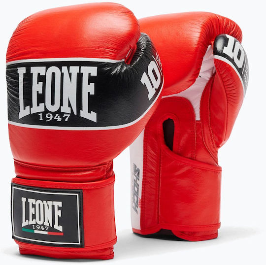 Leone 1947 Mănuși de Box din Piele pentru Competiție Roșii