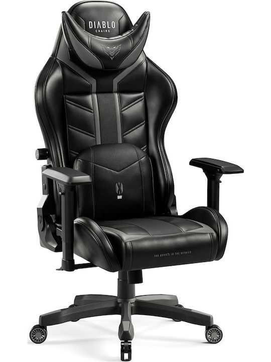 Diablo X-Ray King Size XL Scaun Gaming Din piele ecologică cu Brațe Reglabile Neagră