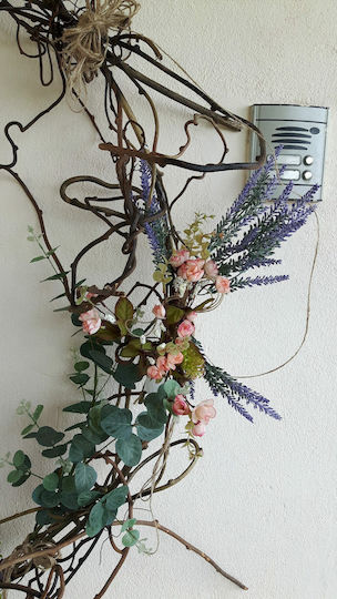 Große Dekorative Krone Mit Künstlichen Blumen 1,70 X 1,40 Cm