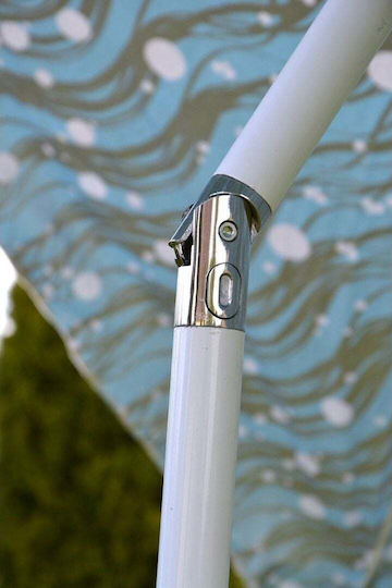 Saska Garden Faltbar Strandsonnenschirm Durchmesser 1.8m Blau