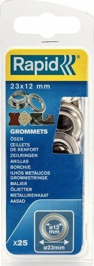 Rapid Clothing Fastener Metal 2.3x1.2cm 25 Pieces