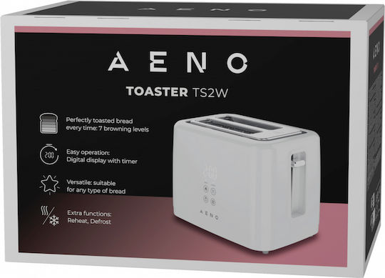 AENO Φρυγανιέρα 2 Θέσεων 930W Λευκή
