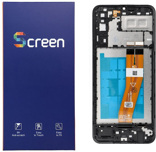 OG Screen with Touch Mechanism and Frame for SAMSUNG A04E A042 (Black)