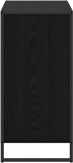 Wooden Chest of Drawers Black Beech, Black 79x36x75.5cm