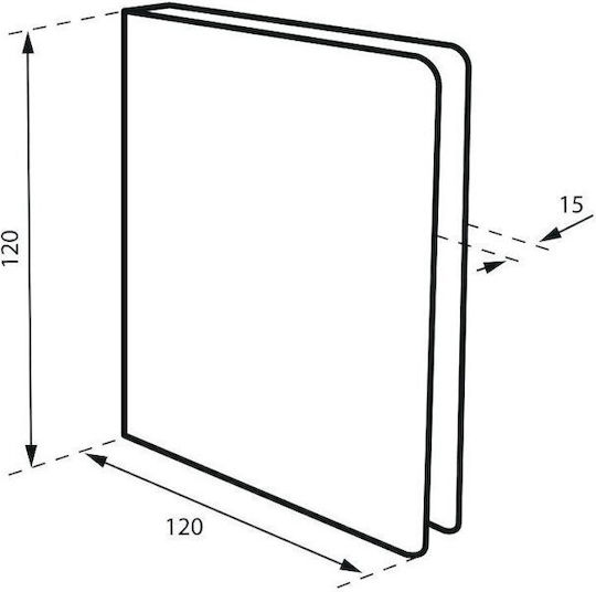 Πινακίδα Σήμανσης Αίθουσας Tv 120x120 Mm Ανοξείδωτη Αυτοκόλλητο Thirard 00252387