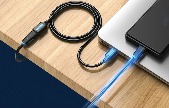 Vention USB 2.0 Kabel USB-A-Stecker - USB-B-Buchse Schwarz 5m CBIBJ