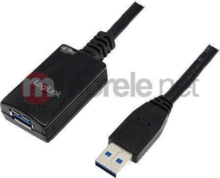LogiLink USB 3.0 Cablu USB-A - USB-A female Negru 5m UA0127