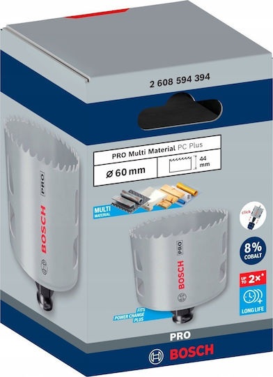 Bosch Ποτηροτρύπανo Ξηρής Κοπής με Διάμετρο 60mm