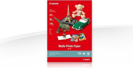 Canon MP-101 Photo Paper Matte A4 (21x30) 170gr/m² for Printers Inkjet 5 Sheets