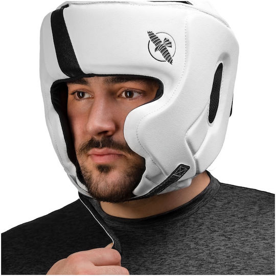Hayabusa Adult Full Face Boxing Headgear White