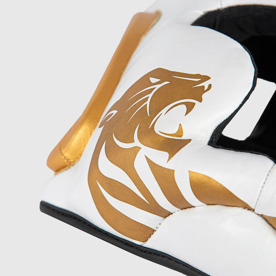 Boxing Pro Boxhelm Erwachsene Volles Gesicht Weiß