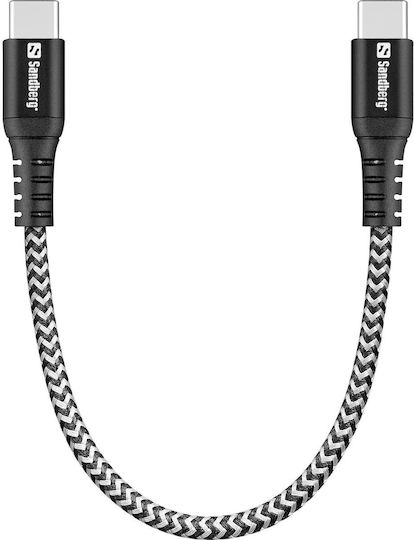 Sandberg USB to Type-C Cable Μαύρο 0.2m 441-66
