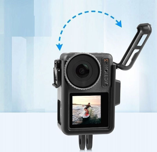 Puluz Vertical Plastic Protective Frame Dji Osmo Action Pro 5 4 3 Black