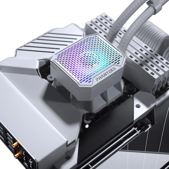 Phanteks Glacier One 360M25 Gen2 Water Cooling System AIO CPU with 3 Fans 120mm and DRGB Lighting White