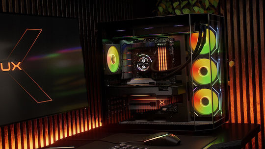 Krux HydroGlance 360 ARGB Water Cooling System AIO CPU with 3 120mm Fans