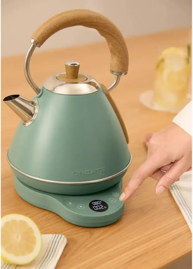 Create Retro Pro Kettle 1lt 1200W Green