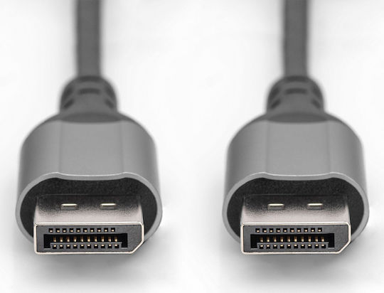 Digitus Cable DisplayPort male - DisplayPort male 1m Μαύρο (DB-340105-010-S)