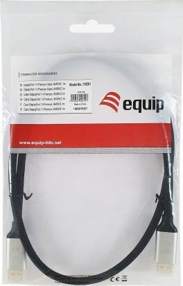 Equip Cable DisplayPort male - DisplayPort male 1.4m Μαύρο (119261)