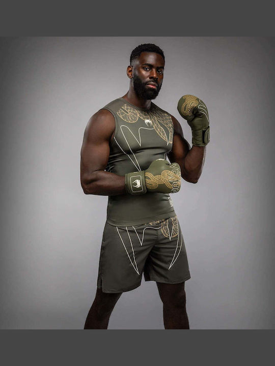 Venum Sleeveless Shirt VENUM-05748-590 for Jiu-Jitsu / MMA Green