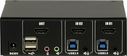 Inter-Tech KVM & Data Switch AC-21HUS