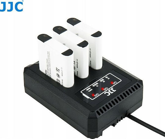 JJC Triple Battery Charger Compatible with Olympus / Ricoh