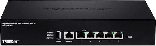 Trendnet TWG-431BR v1 Router με 4 Θύρες Gigabit