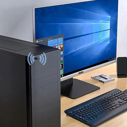 Zenwire USB-C Network Adapter with Wireless Wi-Fi Connection 1300Mbps