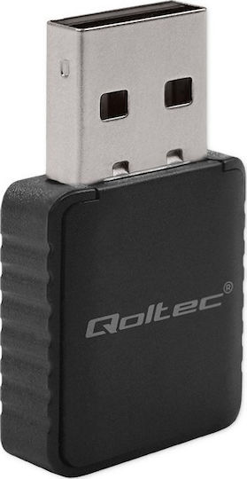 Qoltec USB Netzwerkadapter mit Drahtloser Verbindung Wi-Fi 1300Mbps