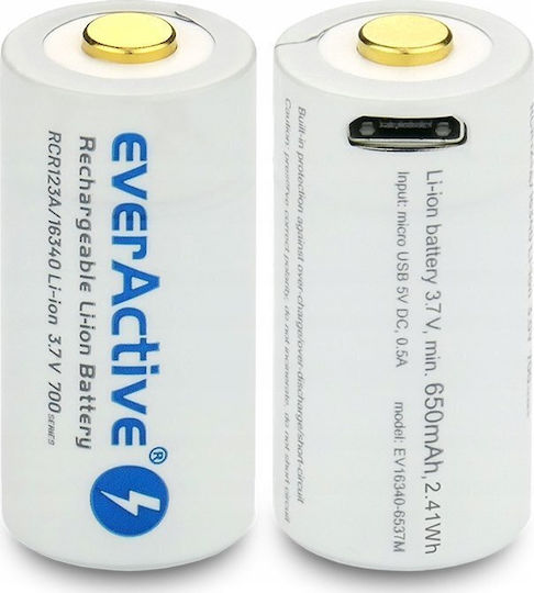everActive Επαναφορτιζόμενη Μπαταρία 16340 Li-ion 700mAh 3.7V 1τμχ