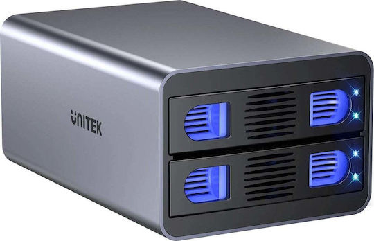 Unitek Raid Enclosure 2.5"/3.5" Sata Drive 4 Modes 40tb 5gb/s